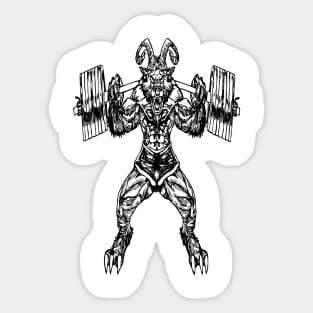 SEEMBO Beast Weight Lifting Barbell Fitness Gym Lift Workout Sticker